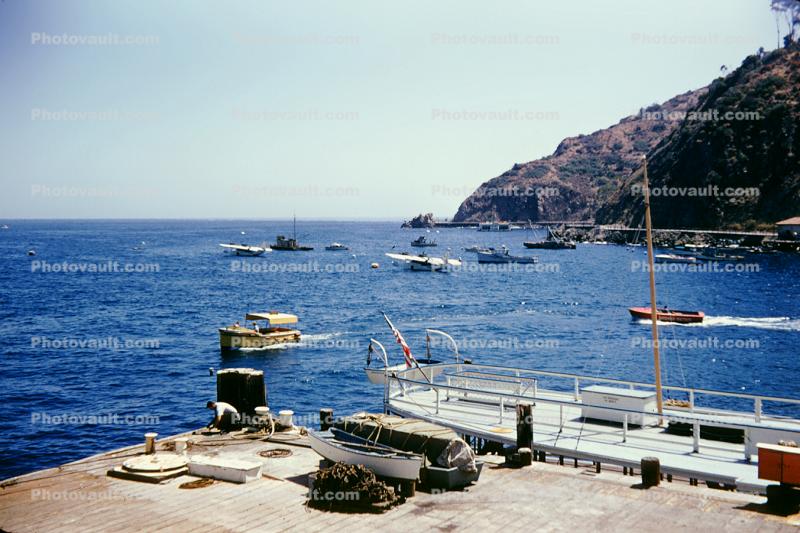 Pier, Catalina Island Harbor, 1940s