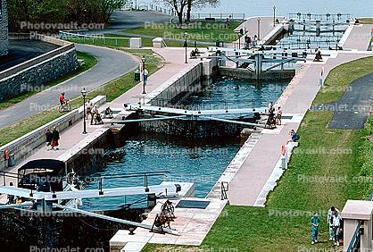 The Rideau Canal, Waterway, Locks, Steps, Ottawa, Canada