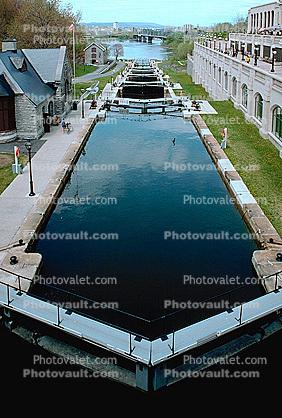 Waterway, The Rideau Canal, Locks, Steps, Ottawa River