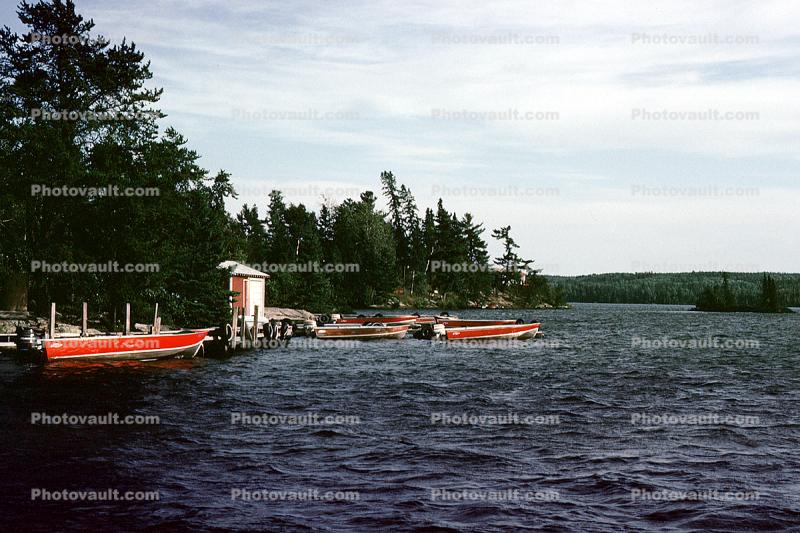 Dock, Longbow Lake, Kenora, Ontario, Canada