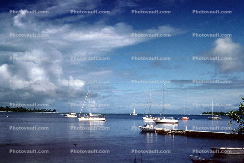 Harbor, Dock, Bora Bora, Tahiti
