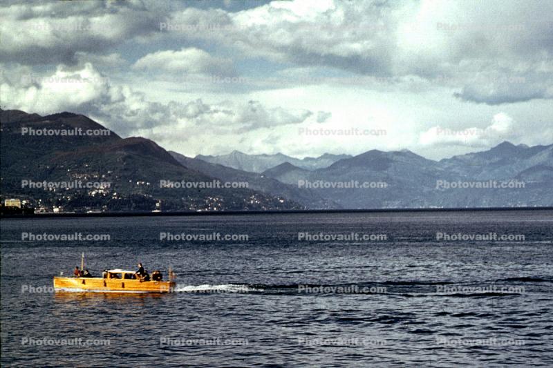 Mountains, Lake, Italy, 1950s