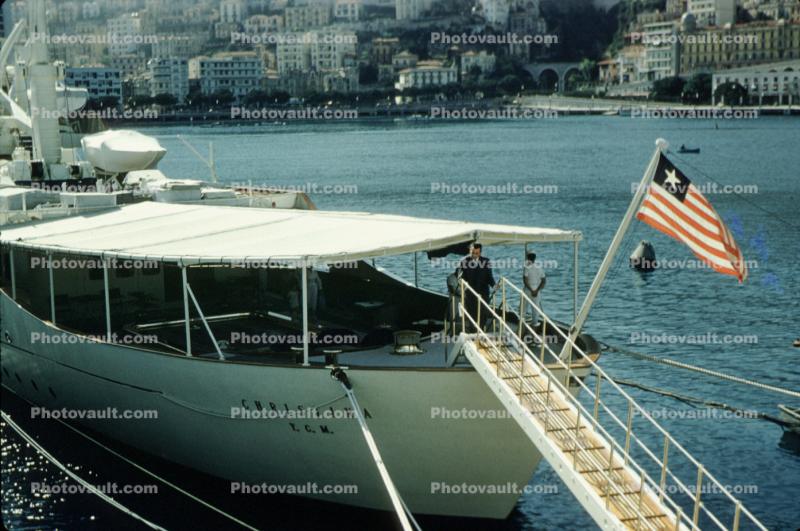 Aristotle Onassis Yacht, Christina, Monte Carlo, Monaco, 1958, 1950s