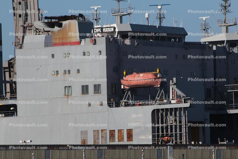MV Cape Hudson (T-AKR 5066), Cape H Class Roll-on/Roll-off ship, Ro-Ro, Pier 60, San Francisco