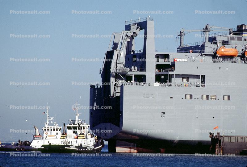 USNS Charlton (T-AKR-314), Tugboats, ro-ro, towboat, Watson-class vehicle cargo ship