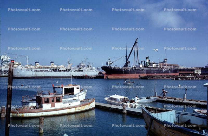 Mission Bay, docks, 1963, 1960s