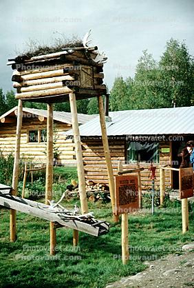 fish wheel, Nenaha, log cabin, sluice, 1950s