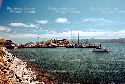 Docks, Shoreline, Marshall, Marin County, Harbor, Tomales Bay, Fishing Boat, town of Marshall