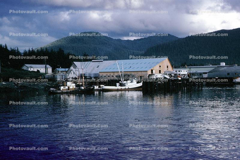 buildings, dock, pier, harbor, Ketchikan, Alaska