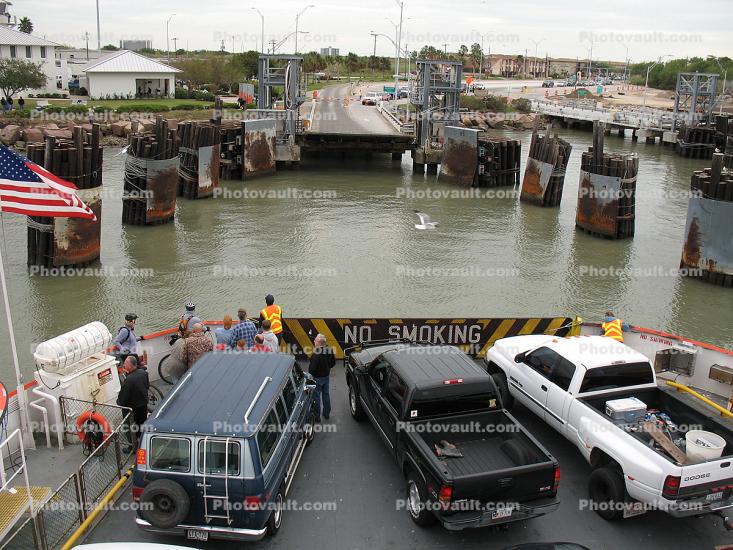 Car Ferry, Galveston, Ferry, Ferryboat