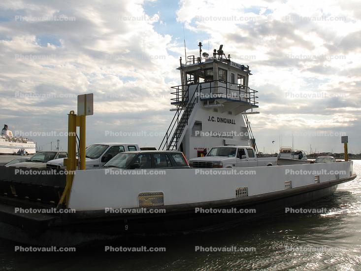 J.C. Dingwall, Car Ferry, Galveston Harbor, Ferry, Ferryboat