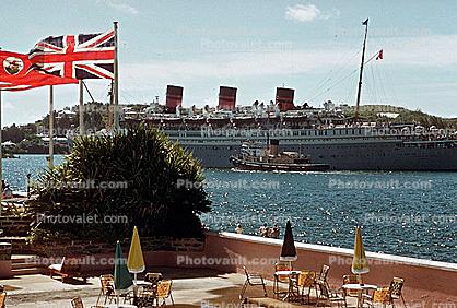 Queen of Bermuda, Dock, Harbor, 1950s