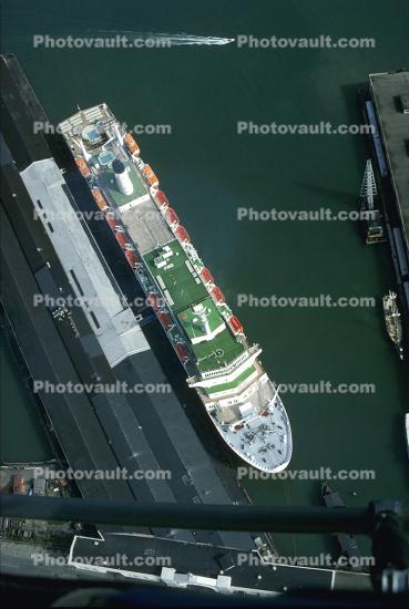 Cruise Ship, Ocean Liner, Pier-35, dock, Embarcadero