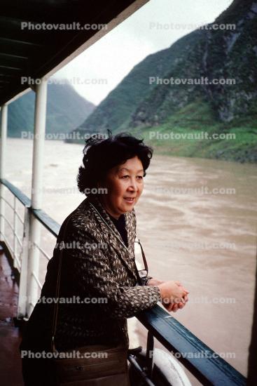 Woman, Chunking River Gorge near Guilin Guanxi, China, 1950s