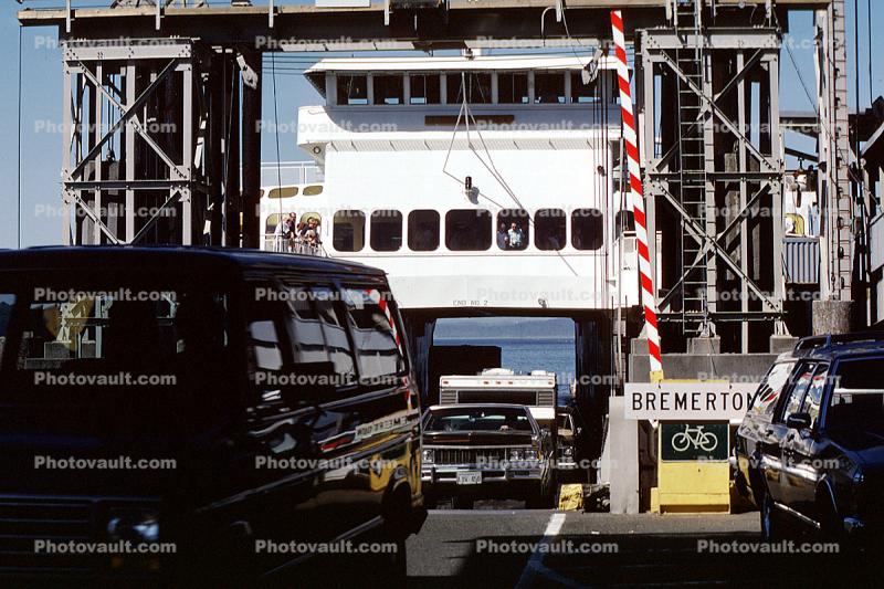 Car Ferry, Seattle Harbor, Ferry, Ferryboat, Harbor, to Bremerton