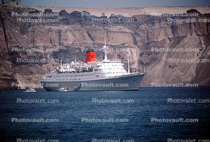 S Sagafjord, Santorini, Cunard Ocean Liner, IMO: 6416043, Cunard Lines, Cruise Ship, IMO 6416043