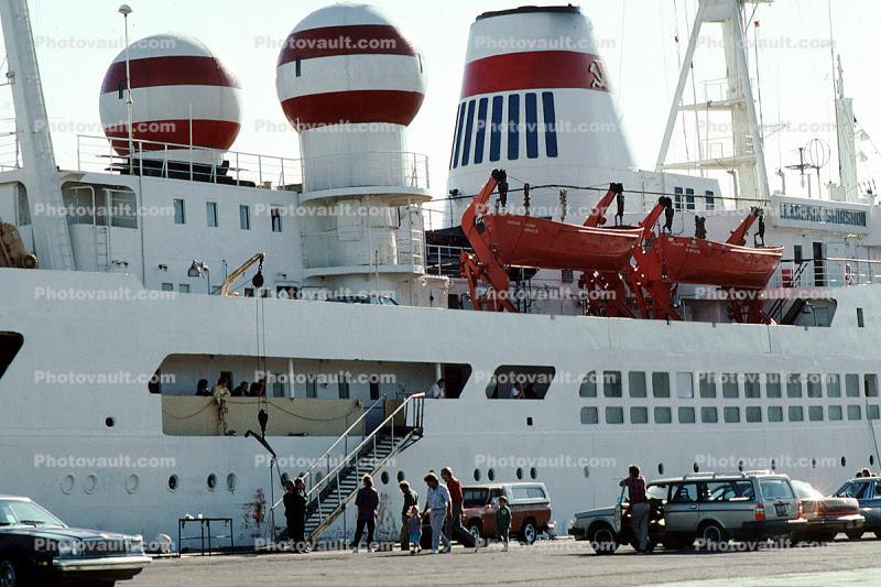 Life Boats, Akademik Shirshov, USSR, Russian Cruise Ship