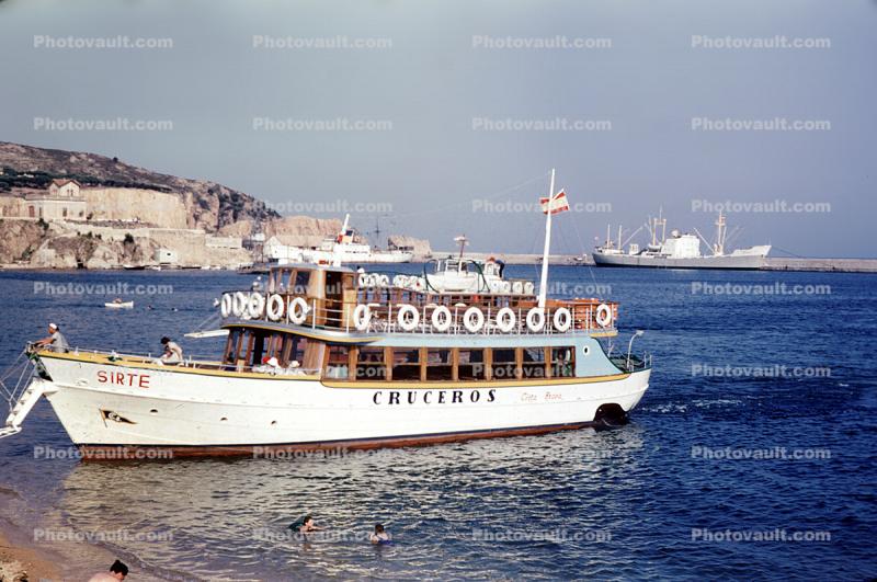 Excursion Boat, Sirte Cruceros, Costa Brava, Catalonia, 1950s