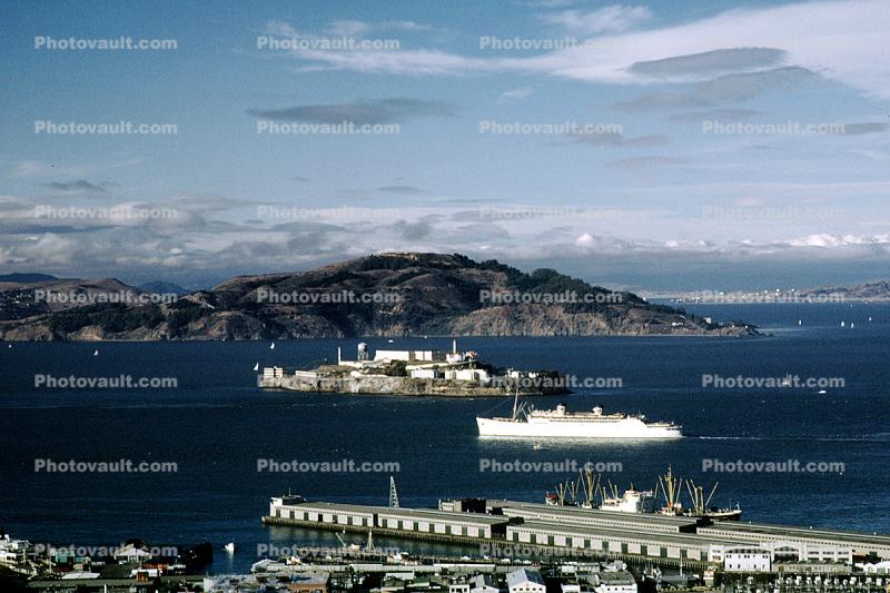 Matson, Docks, Pier, Angel Island, Alcatraz, November 1966, 1960s