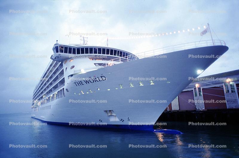 Bow, The World cruise ship, IMO: 9219331