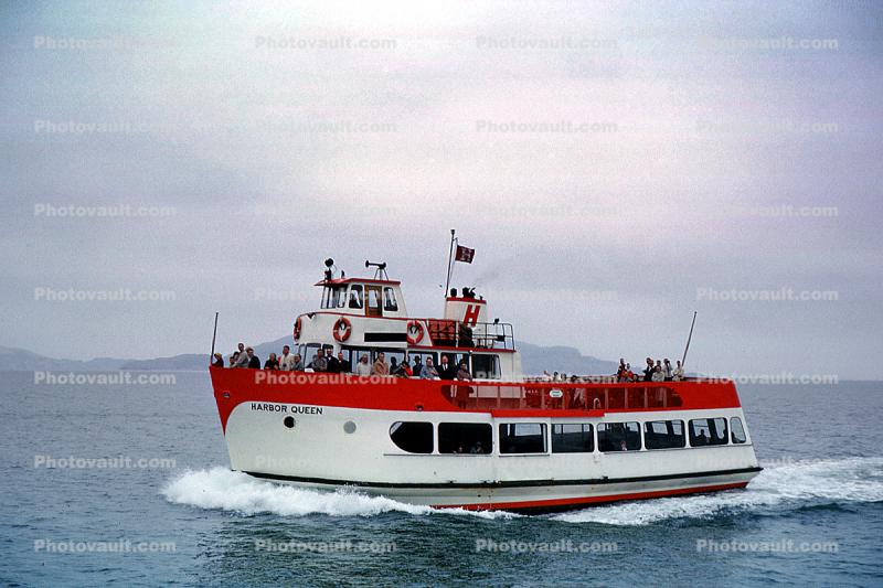 Harbor Queen, Red & White Lines, Harbor, sightseeing boat, 1960s