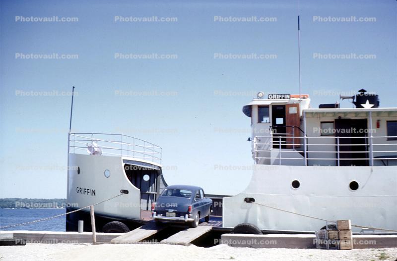 Griffin, Car Ferry, Vehicle, automobile, Ferryboat, 1960s