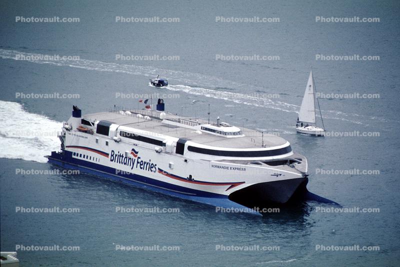 Brittany Ferries, Catamaran Ship, Portsmouth, England