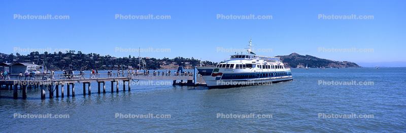 Golden Gate Ferry, Ferry, Ferryboat, Panorama, Angel Island, Belvedere