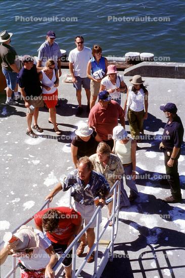 Passengers embarking ferry boat, Sausalito, Ferry, Ferryboat