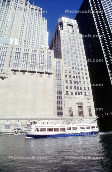 Mercury, Chicago River Boat, Civic Opera building, excursion
