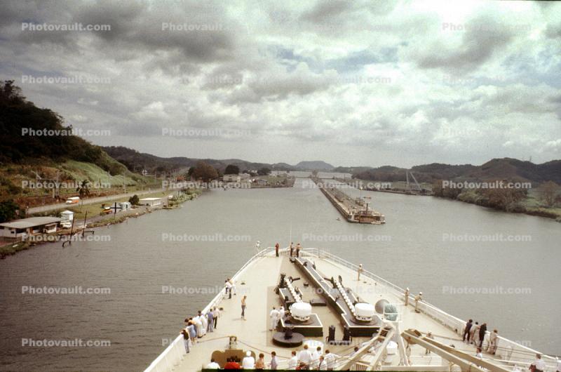 Ship Bow, Panama Canal