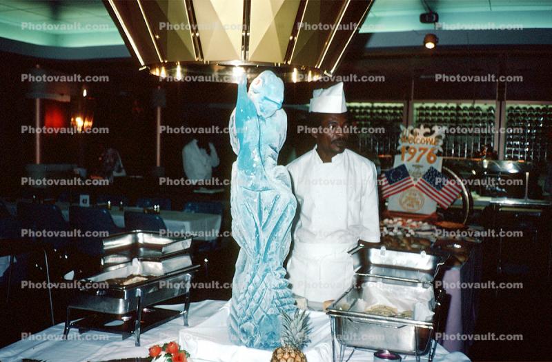 Ice Sculpture, Banquet, Original 13 Colonies, May 1980, 1980s
