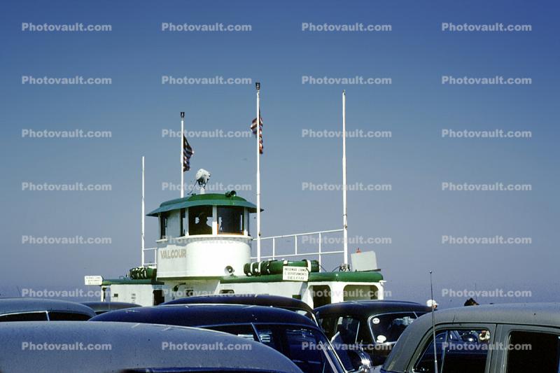 Car Ferry, Ferry, Ferryboat, Lake Champlain Ferry, 1952, 1950s