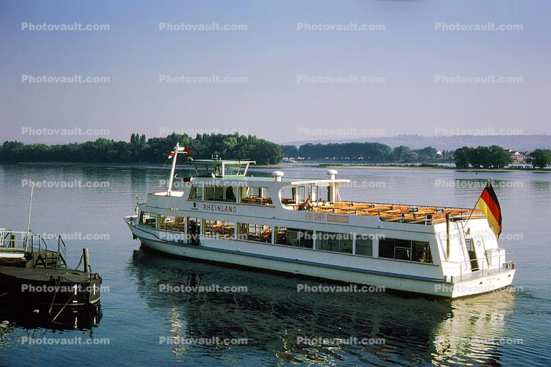 Hebel Schiff, Excursion boat, Rheinland, (Rhein), Rhine River, 1974, 1970s