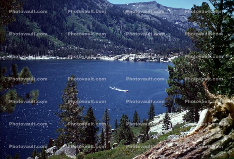 Lake, Beach, Boating, Reservoir, August 1974