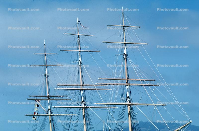 Balclutha, three-masted, steel-hulled, square-rigged ship, Hyde Street Pier