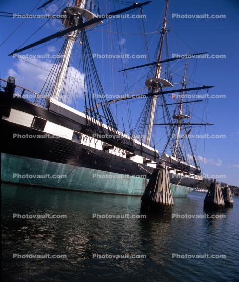 USS Constellation, 3-masted wooden ship, Baltimor Inner Harbor, USN, United States Navy