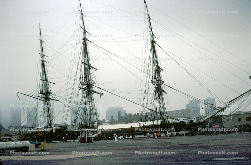 Rigging, Mast, USS Constitution, Boston