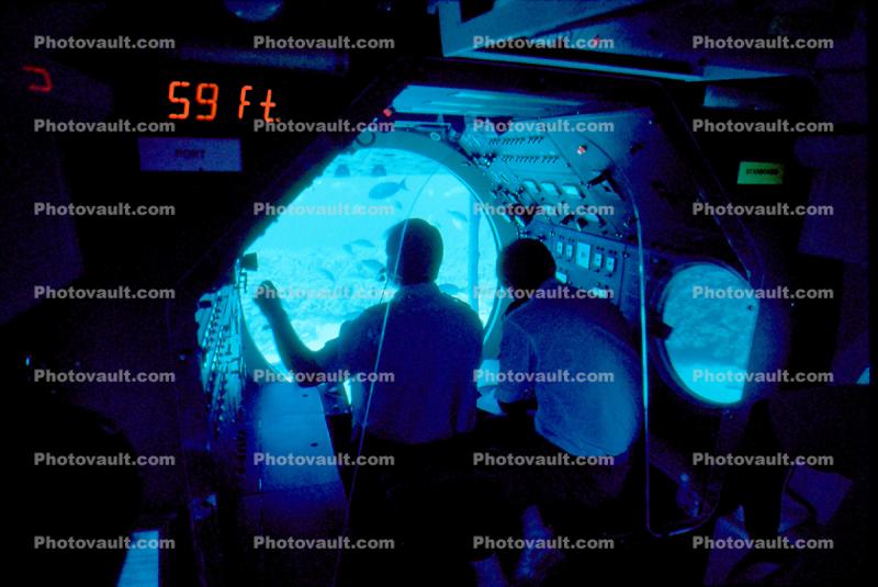 Inside a Submerged Submarine