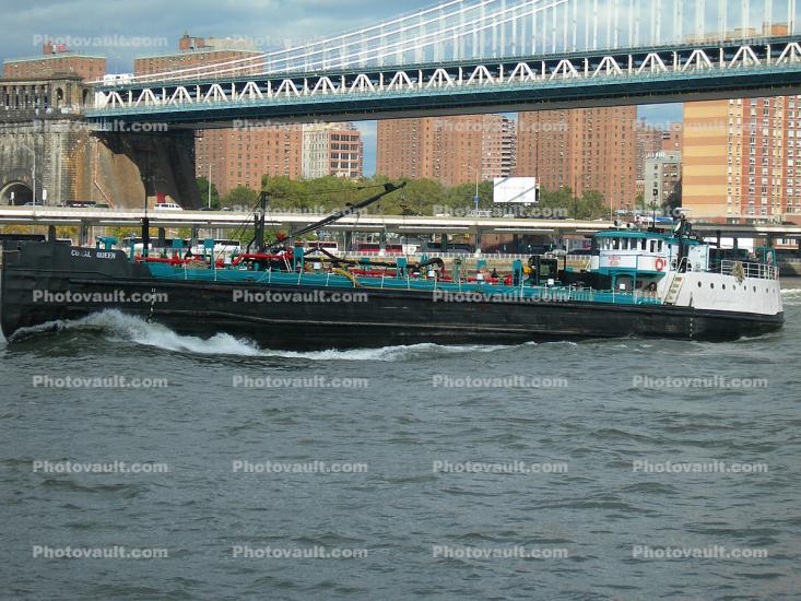 Coral Queen Fuel Boat, Liquid Oil Tanker, (Oil/Chemical), New York City