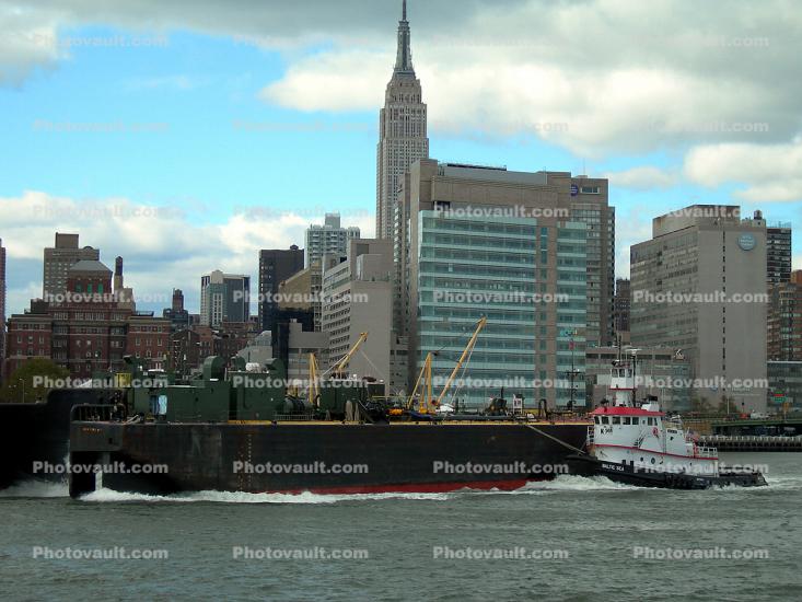 Tugboat K-Sea, Barge, Scow, New York City