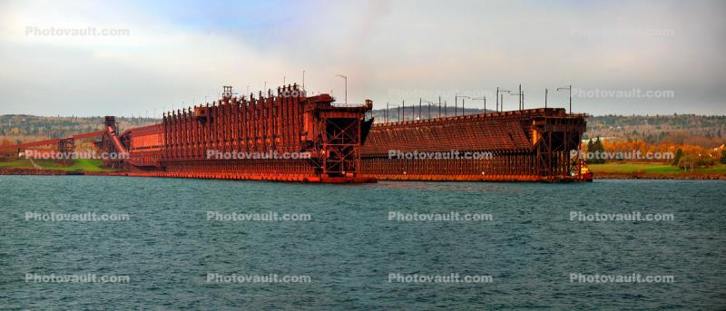 Iron Ore Loading Docks, Two Harbors, Lake Superior, Panorama