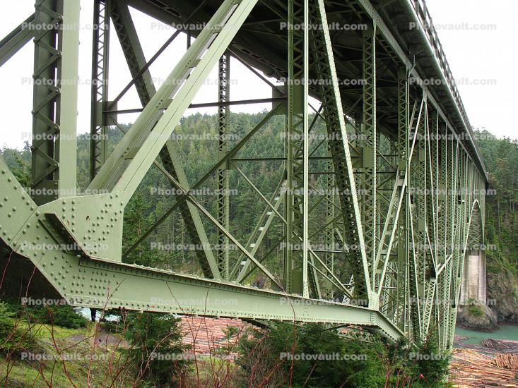 Deception Pass Bridge, Floating Logs, Rafeet, Whidbey Island, Washington State Route-20, Oak Harbor