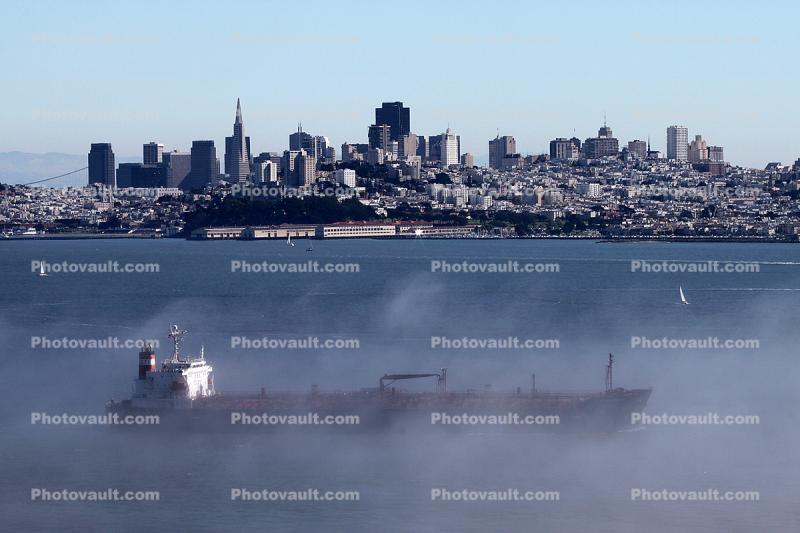 CTI, Oil Tanker, Skyline, Cityscape, Fog