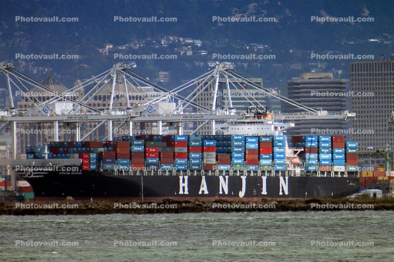 Hanjin Line, Cranes, Port of Oakland
