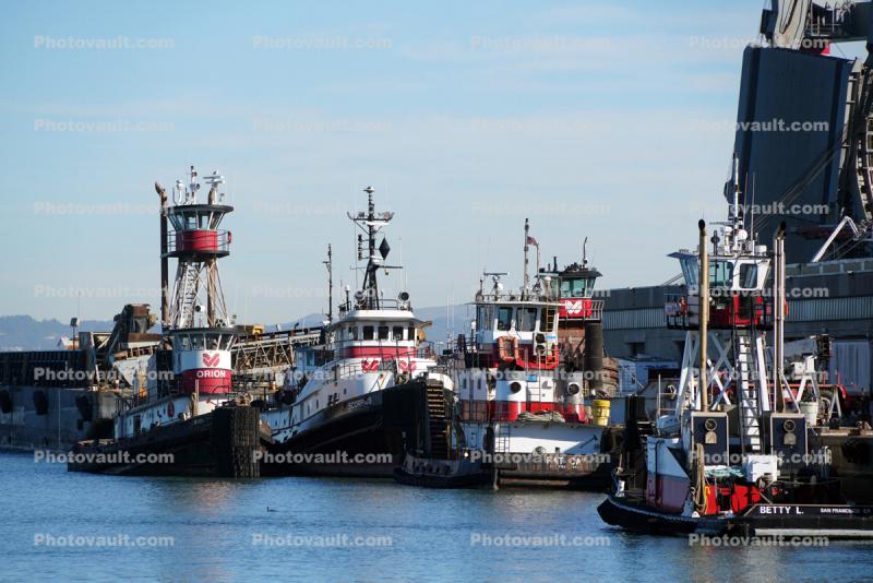 Tugboats Docked, SOMA area