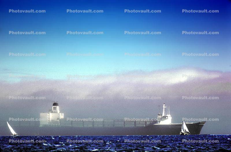 Sea-Land Exchange, Sealand, IMO: 7303205, Sailing Boats, fog