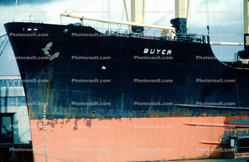 Bow, Anchor, Buyer, IMO 5111036, General cargo ship, Pier-50, Pier, Dock, Port of San Francisco, California