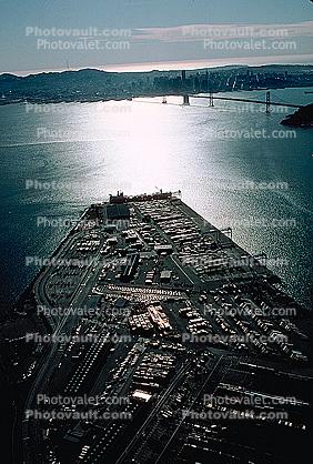 Docks, Port, San Francisco Skyline, cityscape, 1984, 1980s