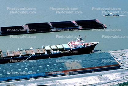 Matson Containership, Barge, Dock